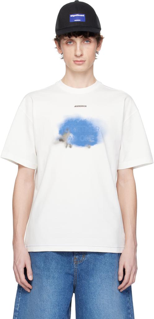 Shop Off-White Printed Graphic T-shirt on Sale at
