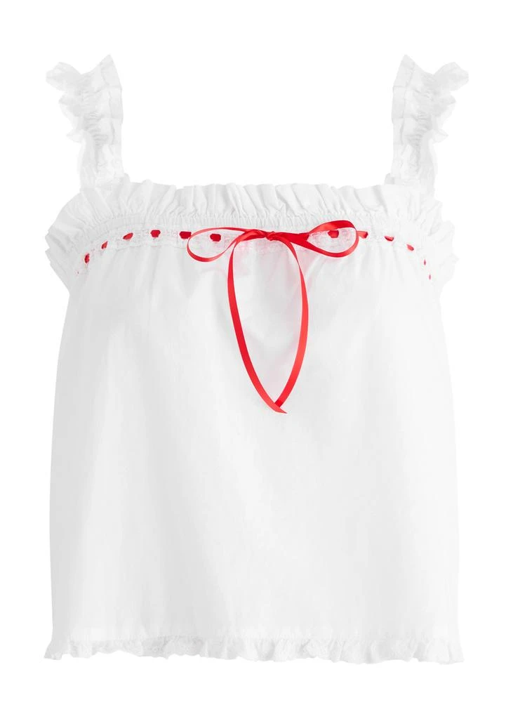 DAMSON MADDER Pauline ruffled cotton top 1