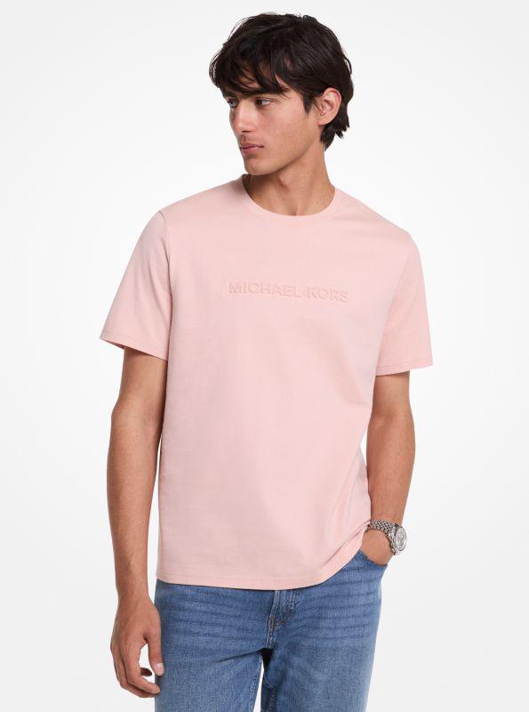 Michael Kors Logo Embossed Cotton T-Shirt