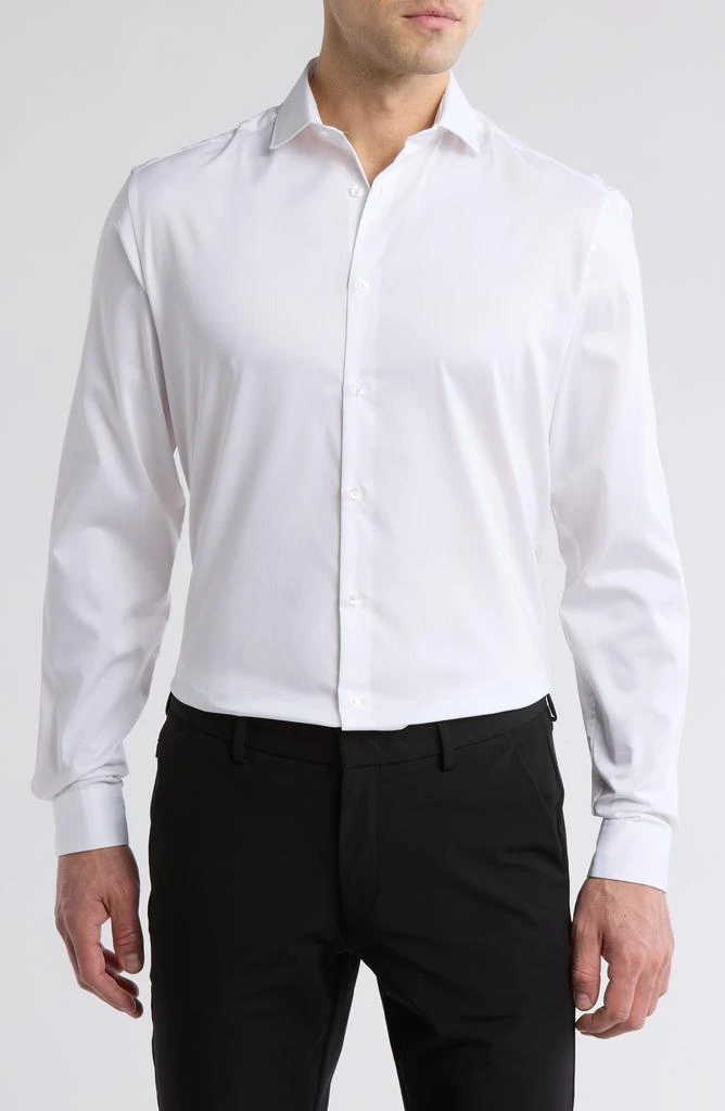 Calvin Klein All-Season Stretch Long Sleeve Slim Fit Dress Shirt 1