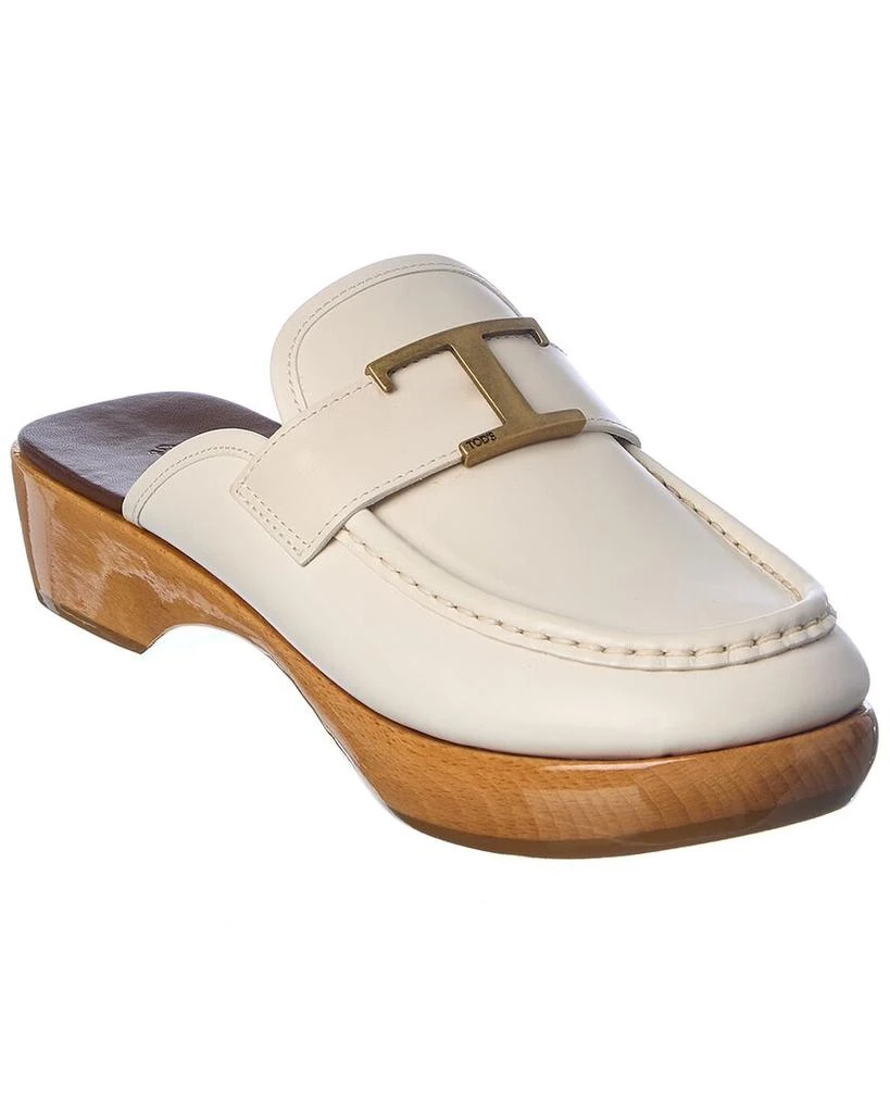 Tod's TODs Logo Leather Mule 1