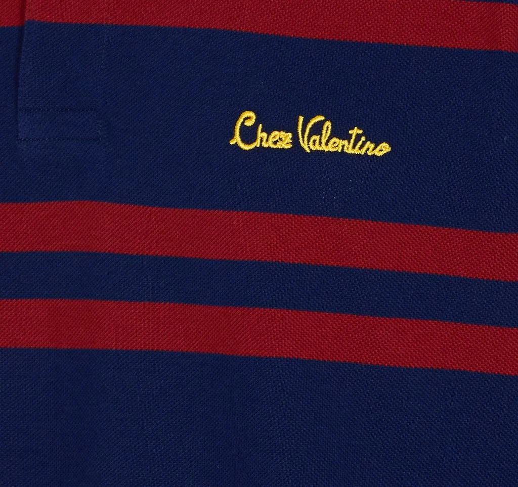Valentino Valentino Logo Embroidered Striped Polo Shirt 4