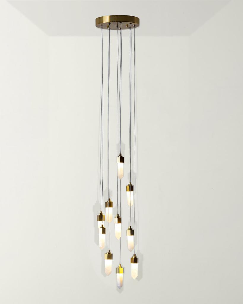 William D Scott Leo 10 Drop Chandelier