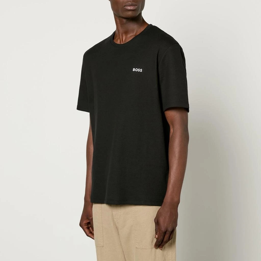 BOSS Bodywear BOSS Bodywear Lounge Waffle Cotton-Blend Jersey T-Shirt 1