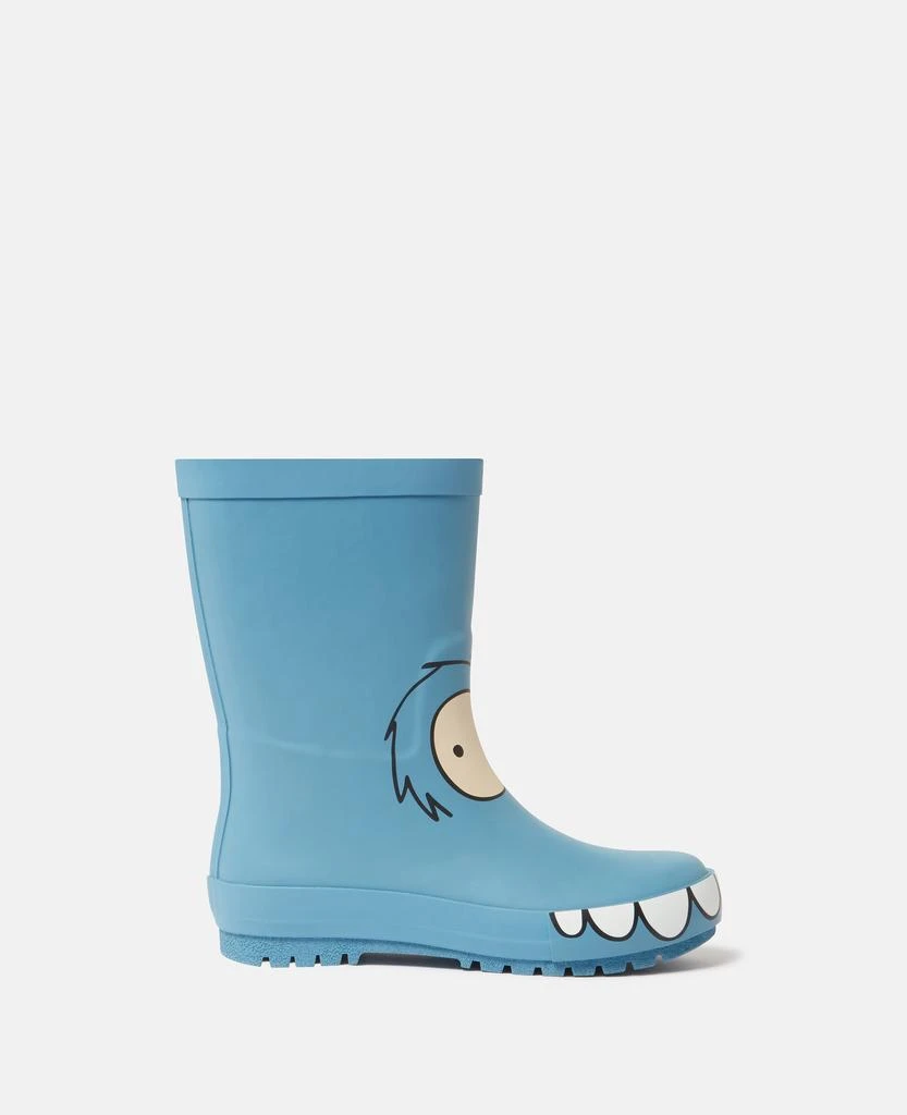 Stella McCartney Stella McCartney - Monster Graphic Wellies, Azure blue, Size: 34 1