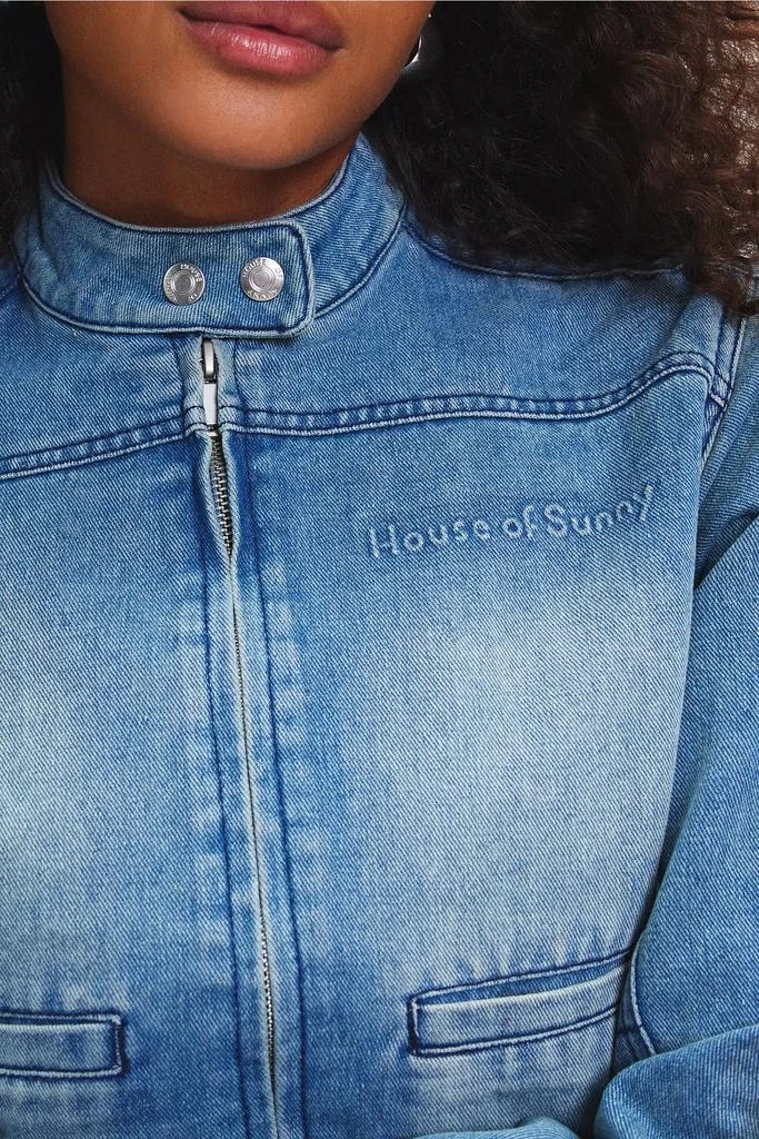 House Of Sunny House Of Sunny Take A Trip Mini Racing Denim Jacket 3
