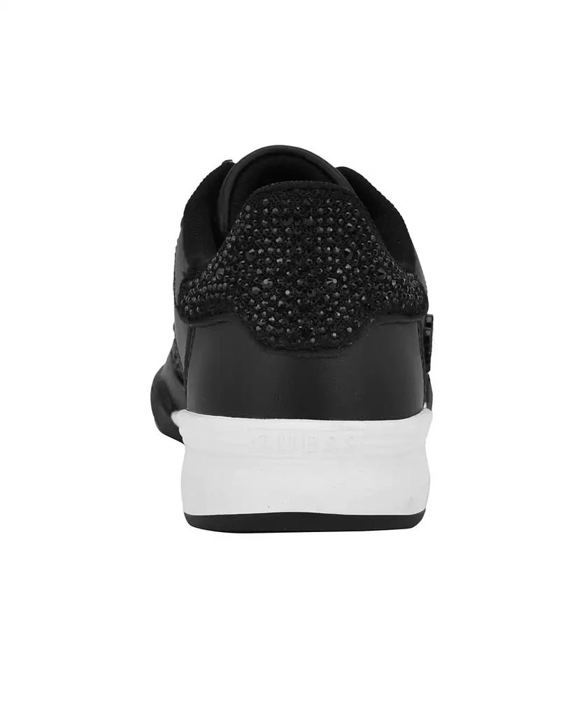 GUESS Women's Pritie Quattro Rhinestone Lace-Up Sneakers 3