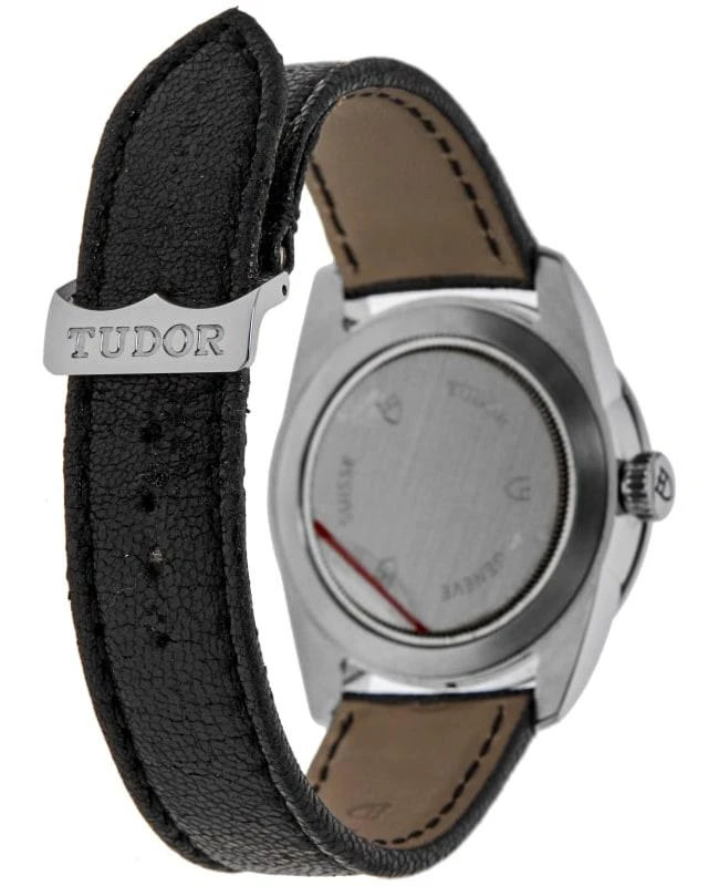 Tudor Tudor Glamour Date&Day Automatic Black Diamond Dial Leather Strap Men's Watch M56000-0083-PO 4