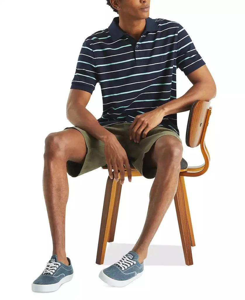 Nautica Men's Striped  Classic Fit Deck Polo Shirt 4