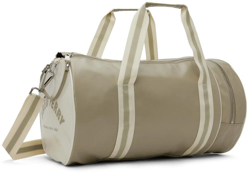 Fred Perry Taupe Classic Barrel Bag 3
