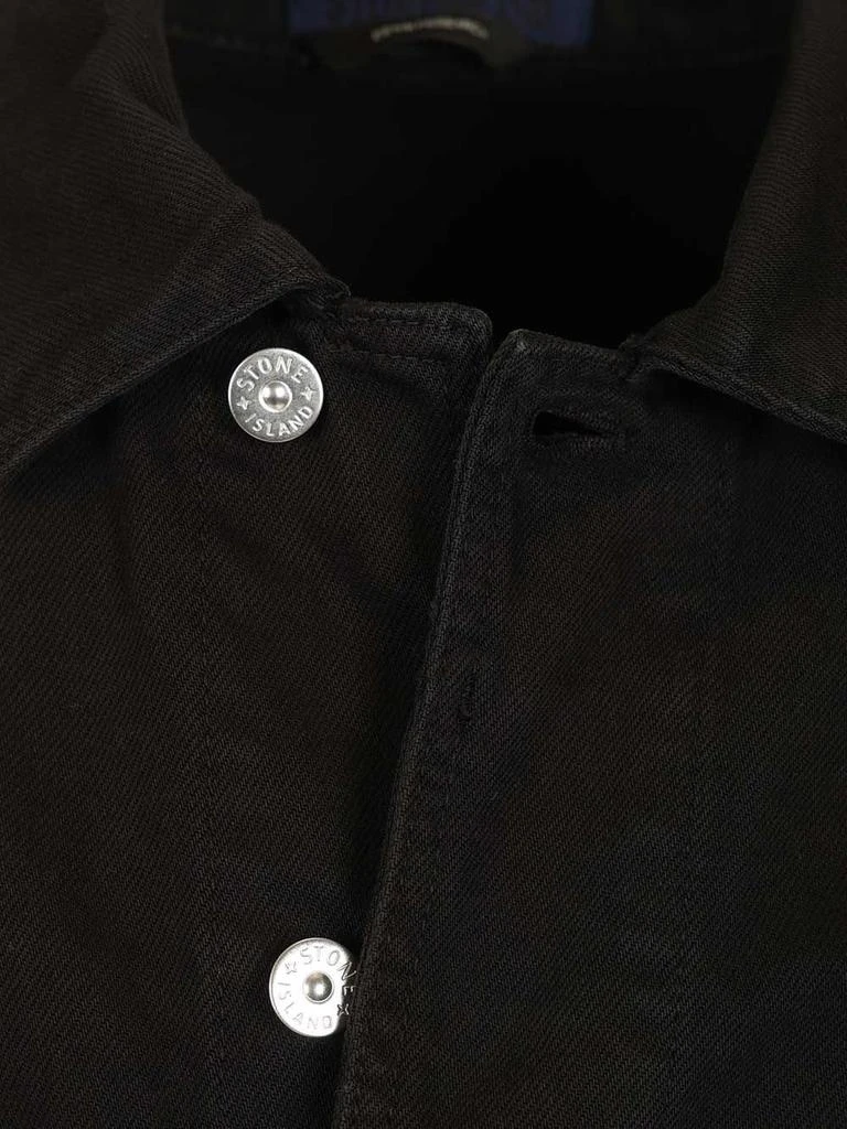 Stone Island Stone Island Garment Dyed Denim Biker Jacket 4