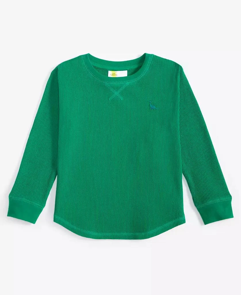 Epic Threads Toddler Boys Dinosaur Embroidered Thermal Waffle-Knit Long-Sleeve T-Shirt, Created for Macy's 1