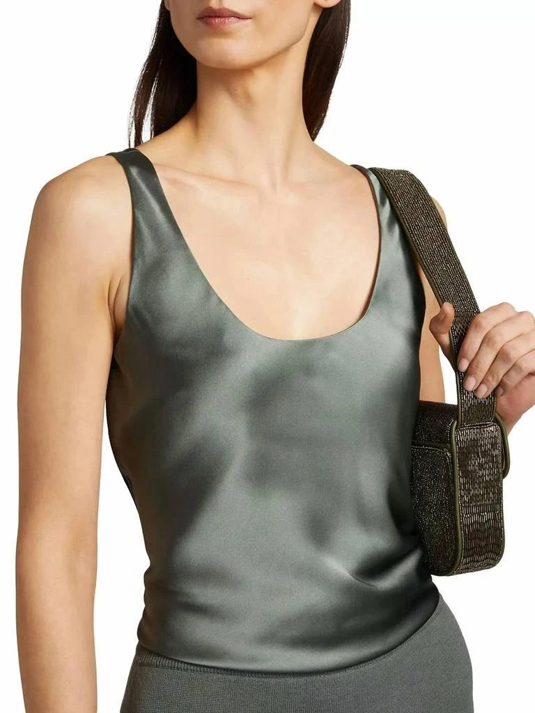 CAMI NYC Andressa Silk Satin Camisole Top In Bayou 4