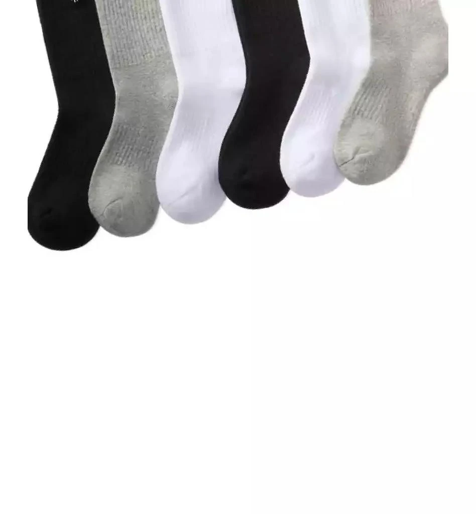 Ralph Lauren Little & Big Boys Solid Crew Socks, 6-Pack 3