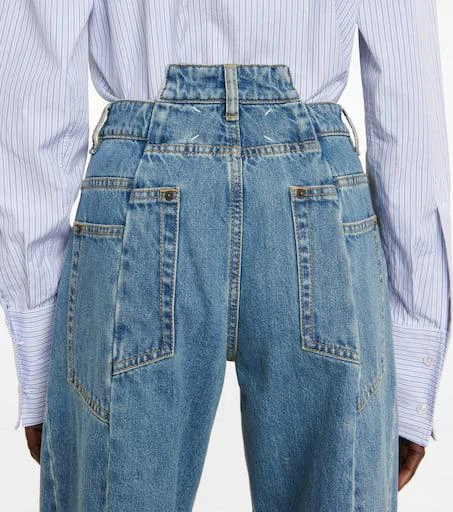 MAISON MARGIELA Décortiqué high-rise wide-leg jeans 5