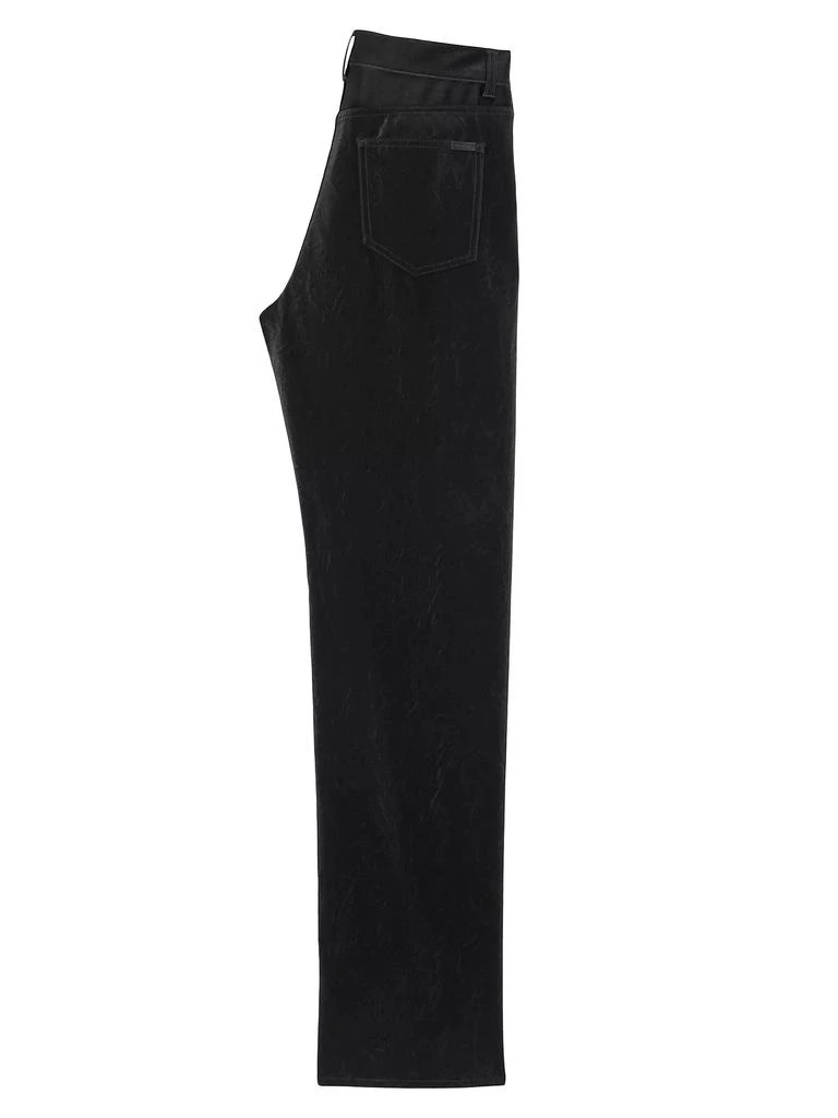 Yves Saint Laurent Long Extreme Baggy Jeans In Crinkle 2