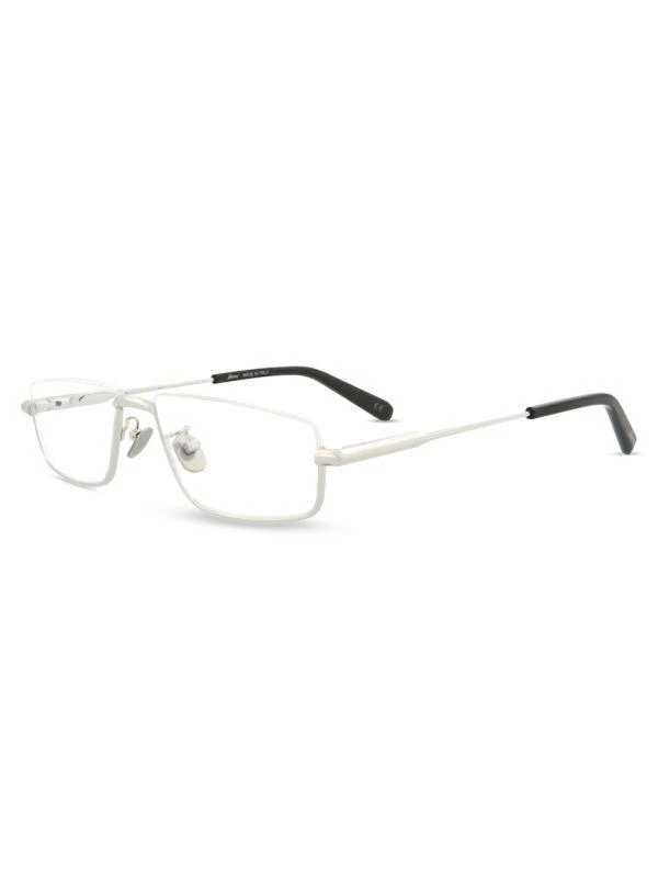 Brioni 56MM Rectangle Half Rim Eyeglasses 4