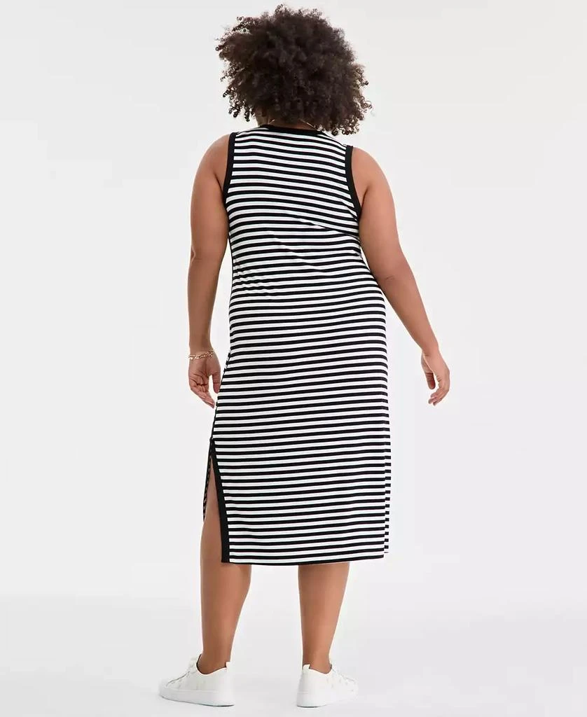 On 34th Trendy Plus Size Striped Tank Midi Dress, Exclusively at Macy's 5