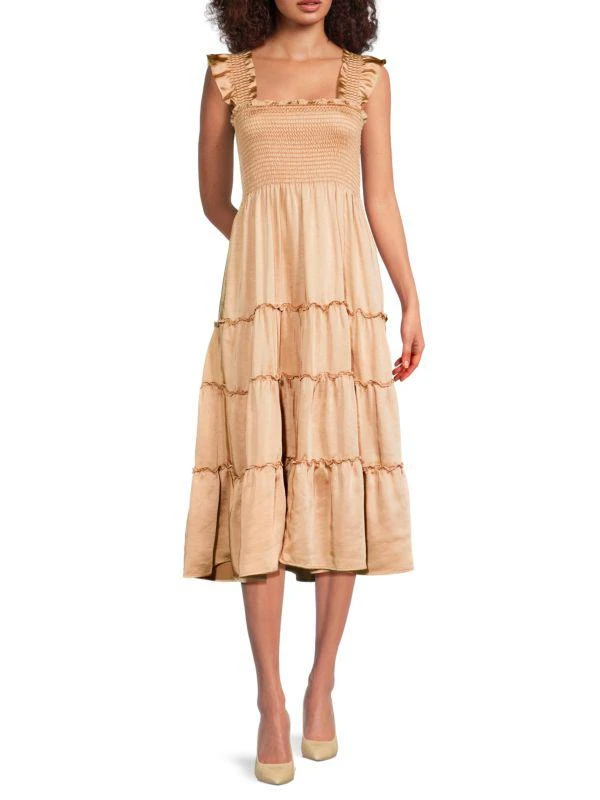gold dresses for ladies Zapakasa Women Metallic Satin Gold Prom Dress with Slit A Line Pleated V  Neck Long Formal Dress