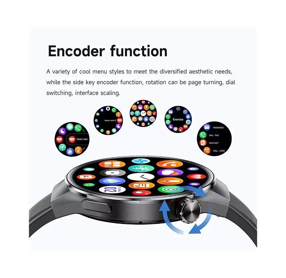 RUXING Smart 1.75'' Smart watch for Women Men With Bluetooth calling Multiple Sports Modes Intelligent Reminder Health Monitoring Voice Assistant 4