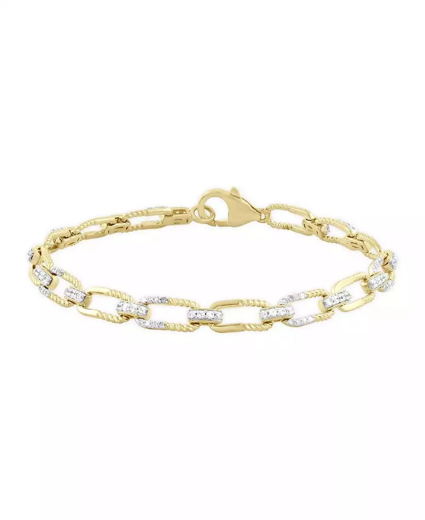 Macy
s Diamond Bracelet (3/4 ct. t.w.) in 14k Yellow Gold with White Rhodium