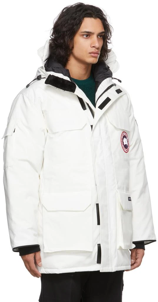 Canada Goose White Down Fur-Free Expedition Parka 2