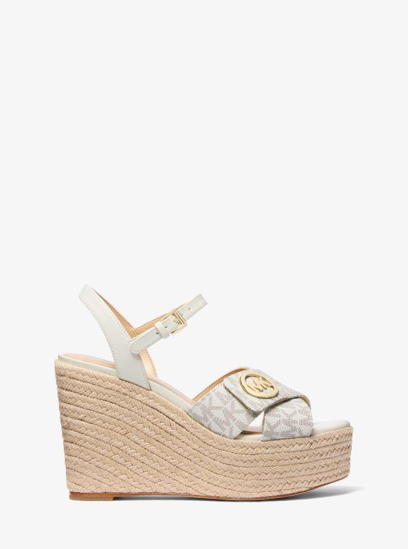 Michael Kors Hannah Signature Logo Wedge Sandal