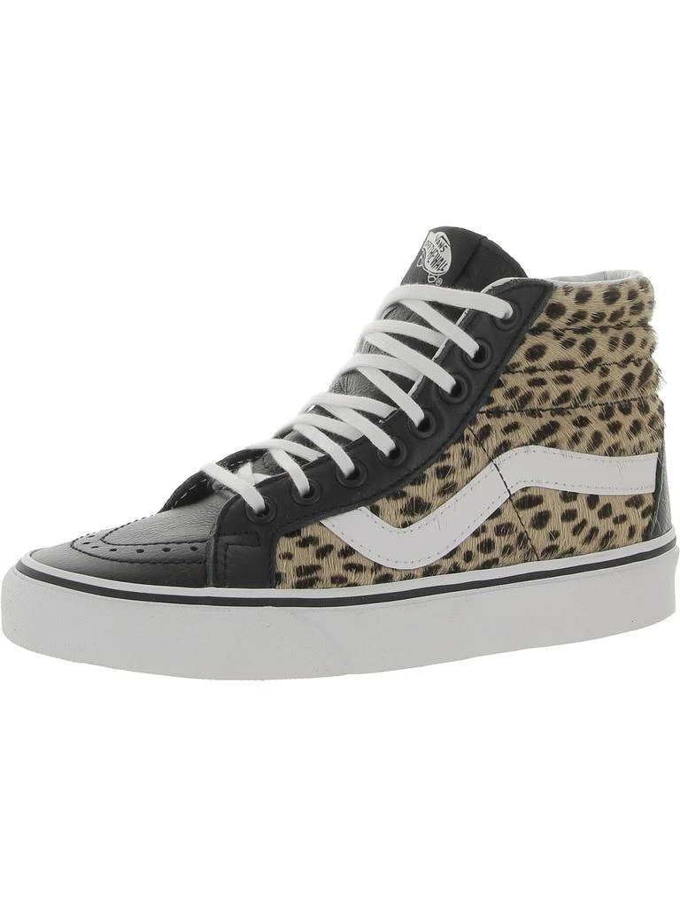 Vans Sk8-Hi Reissue Womens Leather Animal Print High-Top Sneakers 1