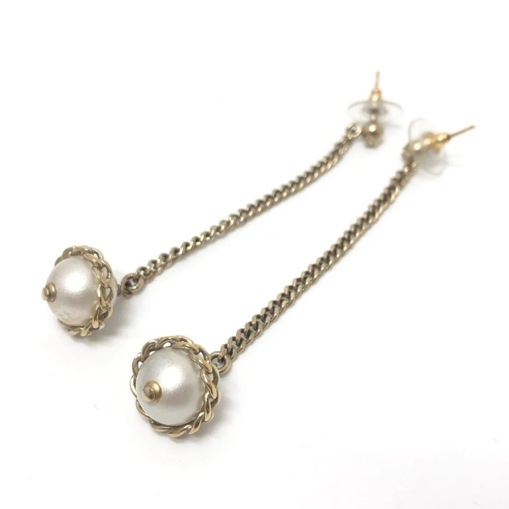 Chanel gold Metal Drop Earrings (Pre-Owned) 2
