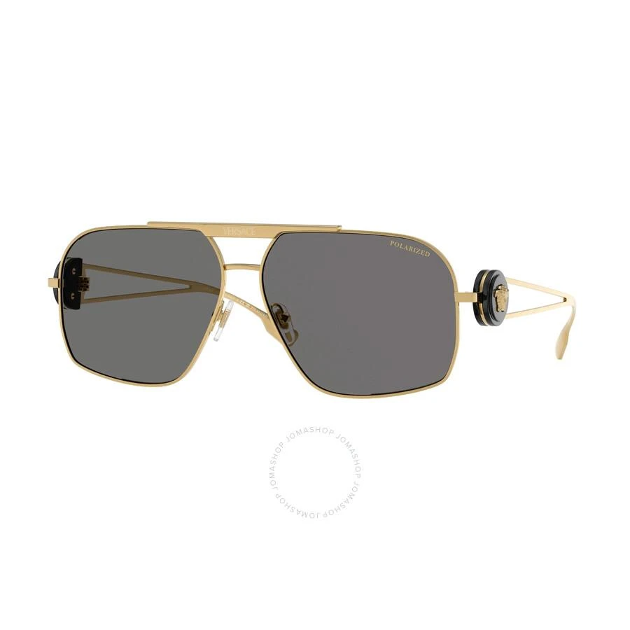 Versace Polarized Dark Grey Navigator Men's Sunglasses VE2269 100281 62 1