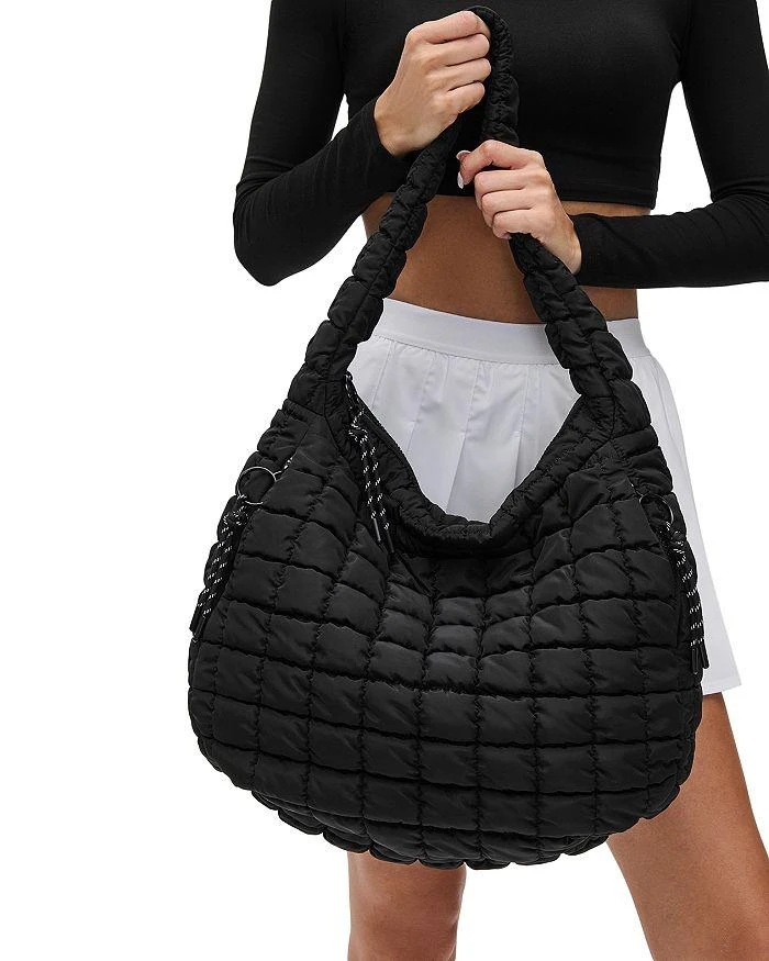 Sol & Selene Revive Extra Large Quilted Nylon Hobo 4