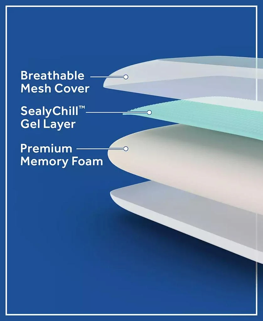 Sealy Memory Foam Gel Pillow 4