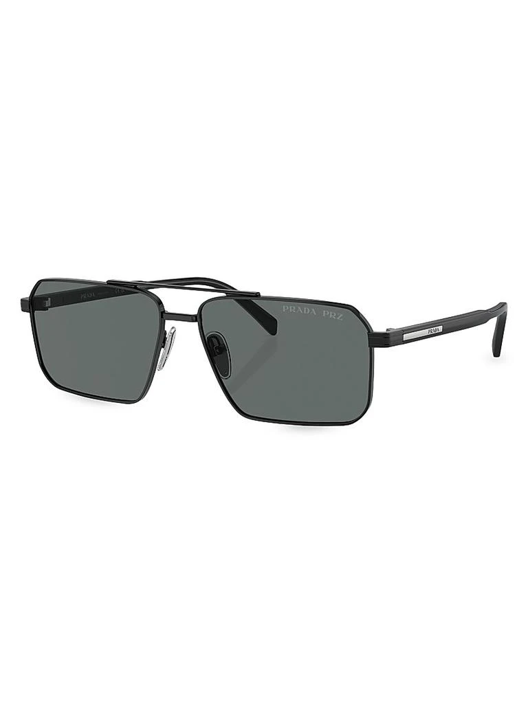 Prada 61MM Rectangular Sunglasses 1