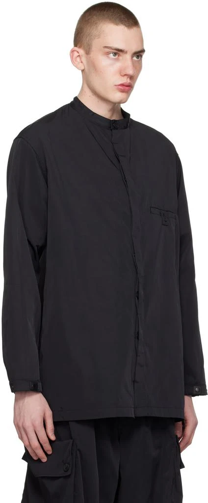 Y-3 Black Band Collar Shirt 2