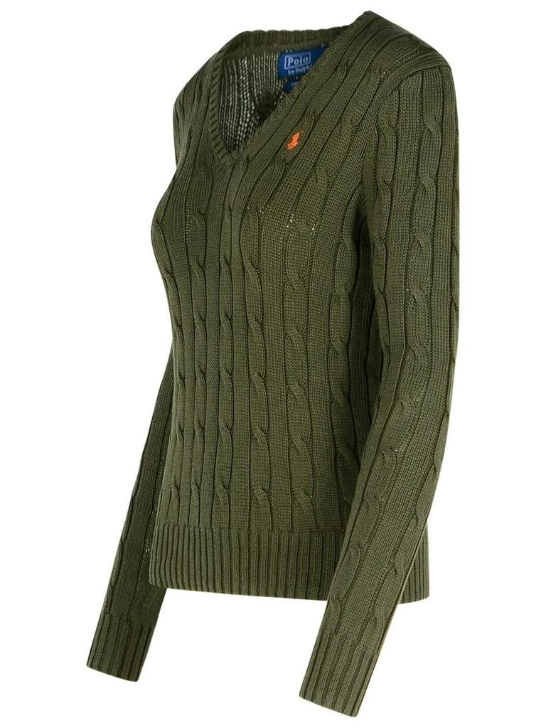 Ralph Lauren Polo Ralph Lauren 'Kimberly' Green Cotton Sweater 2