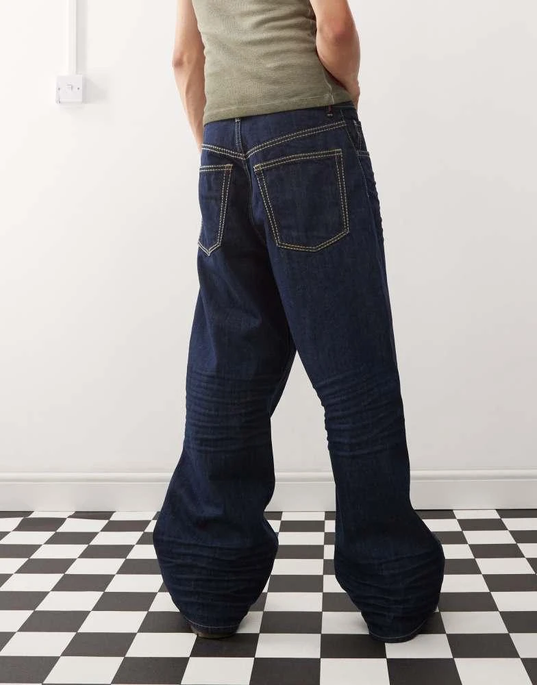 Cheap Monday Cheap Monday Looser baggy jeans in blue rinse wash 4