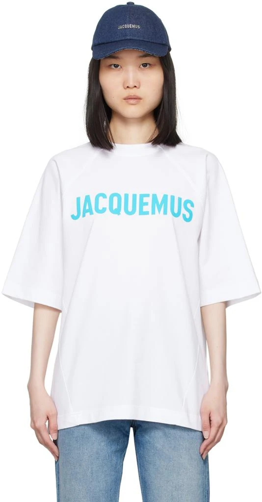 Jacquemus White La Casa 'Le t-shirt Typo' T-Shirt 1