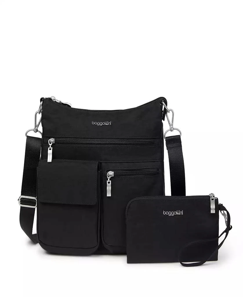 Baggallini Women's Modern Everywhere Slim Crossbody with RFID Wristlet, Set 2 Piece 1