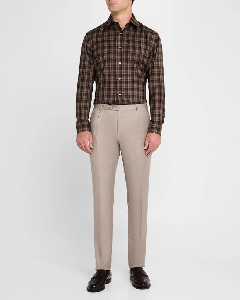 Brioni Men's Wool Twill Trousers 2