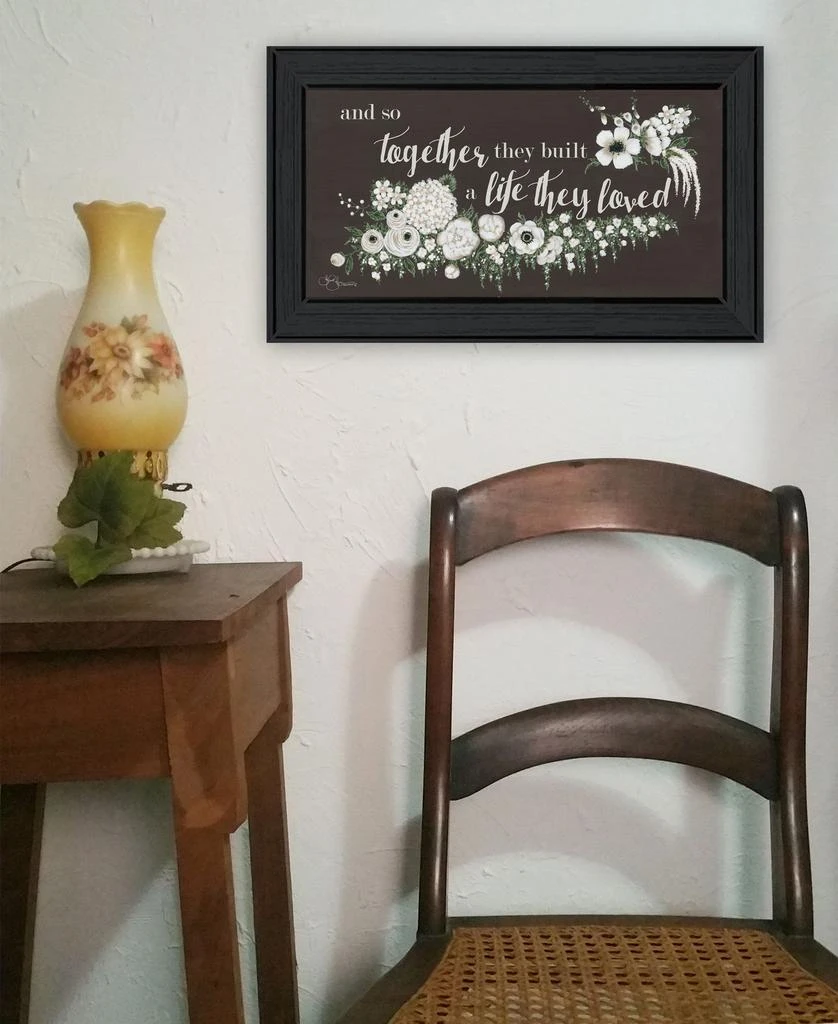 Hivvago Together They Built Black Framed Print Wall Art 3