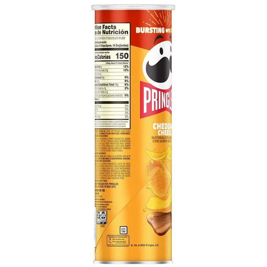 Pringles Potato Crisps Chips Cheddar Cheese 9