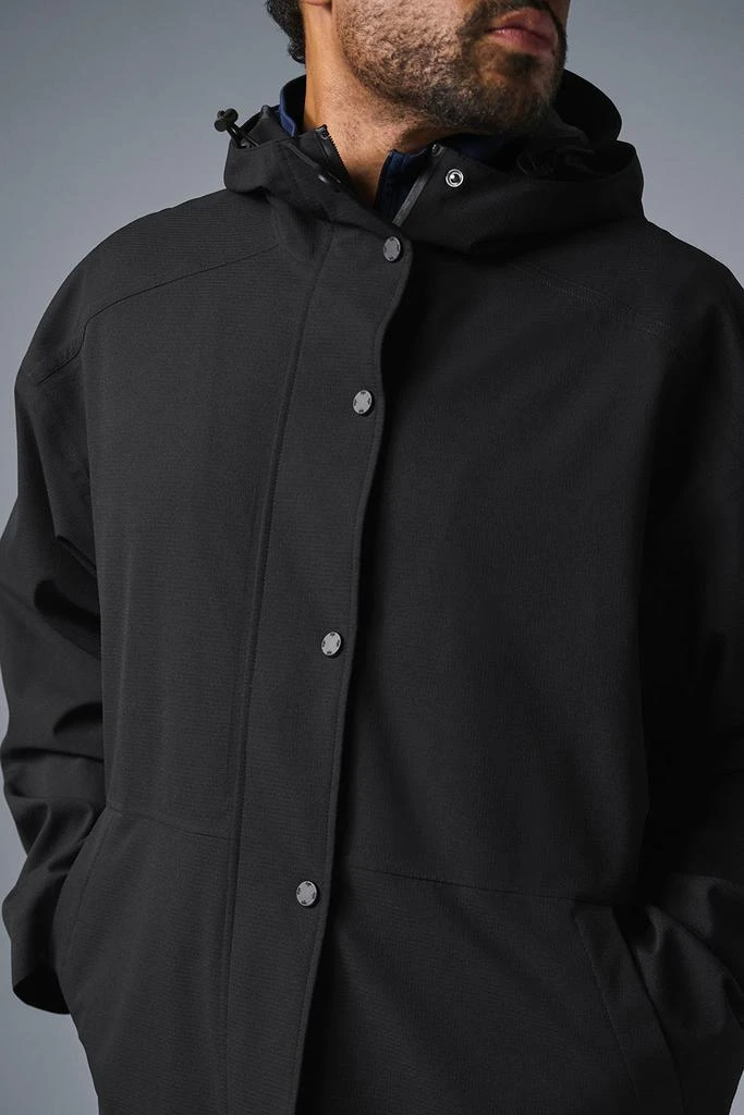 Alo Rain Or Shine Long Coat - Black 3