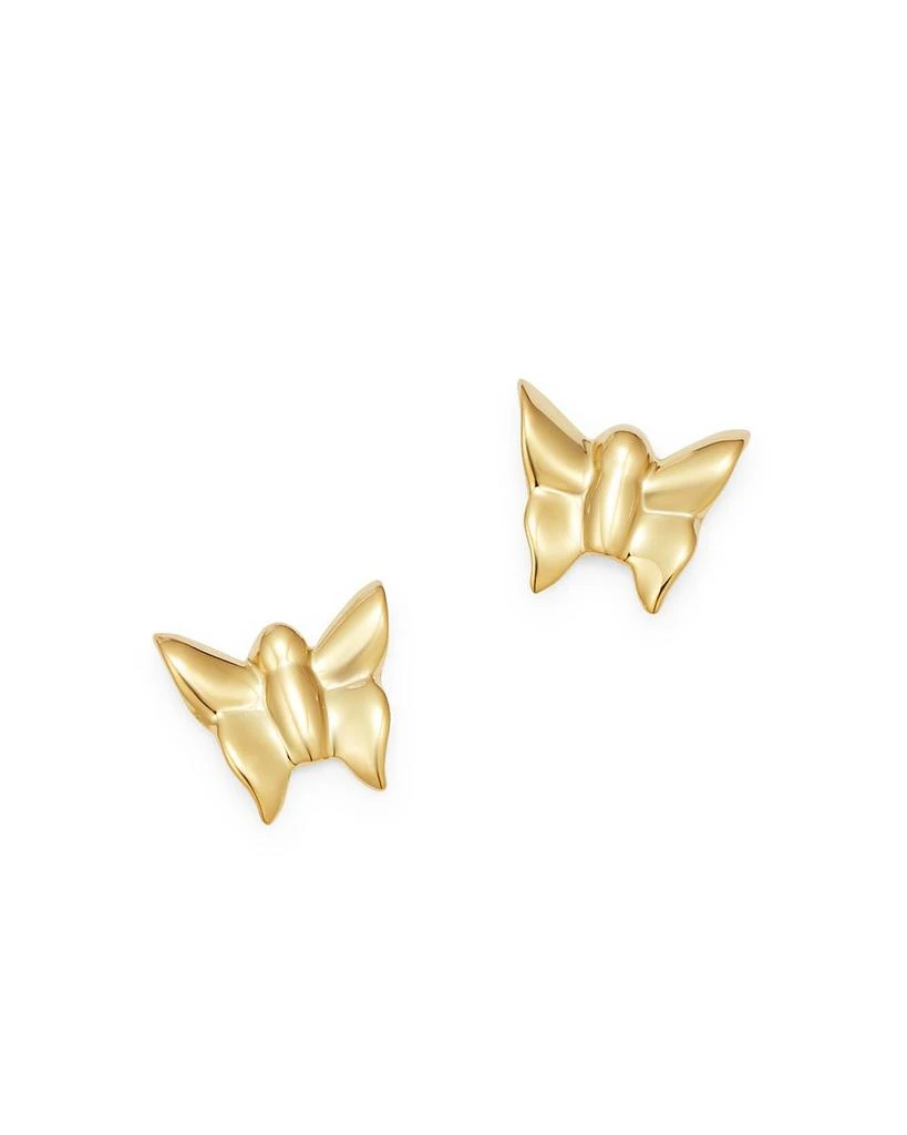 Moon & Meadow 14K Yellow Gold Butterfly Stud Earrings - Exclusive 1