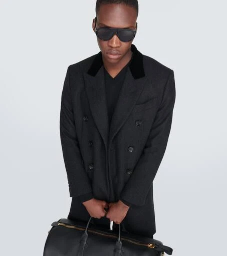 Tom Ford Double-breasted wool and cashmere coat 5