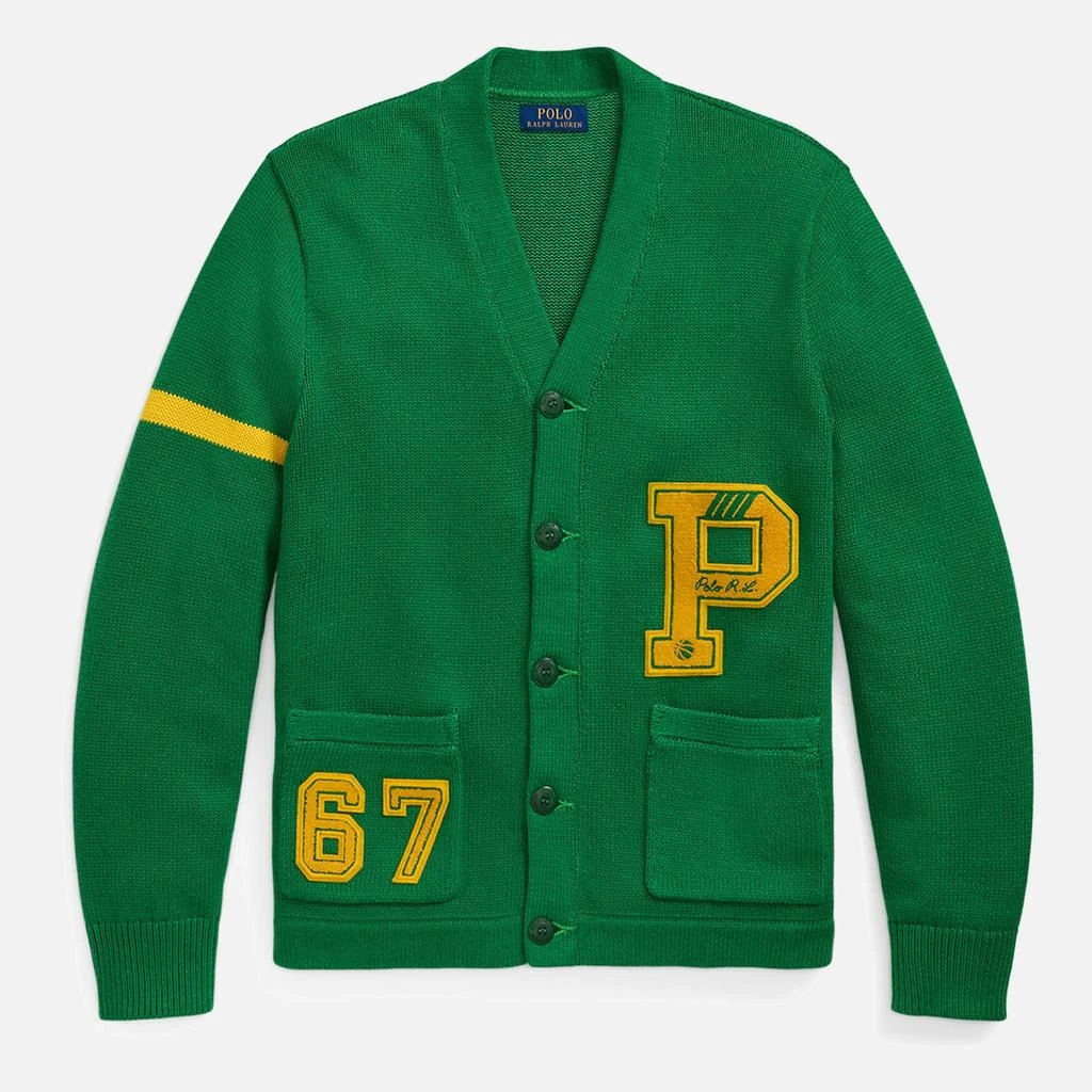 Ralph Lauren Polo Ralph Lauren Varsity Logo Cotton-Knit Cardigan 1