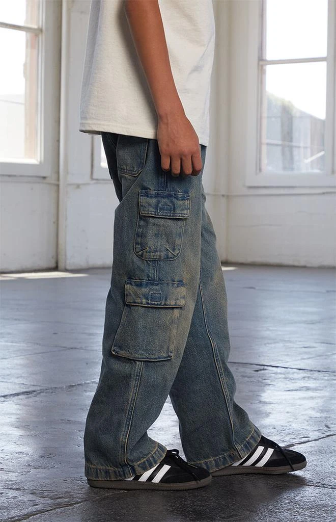 Pacsun Kids Baggy Jeans Cargo Indigo Tinted 3
