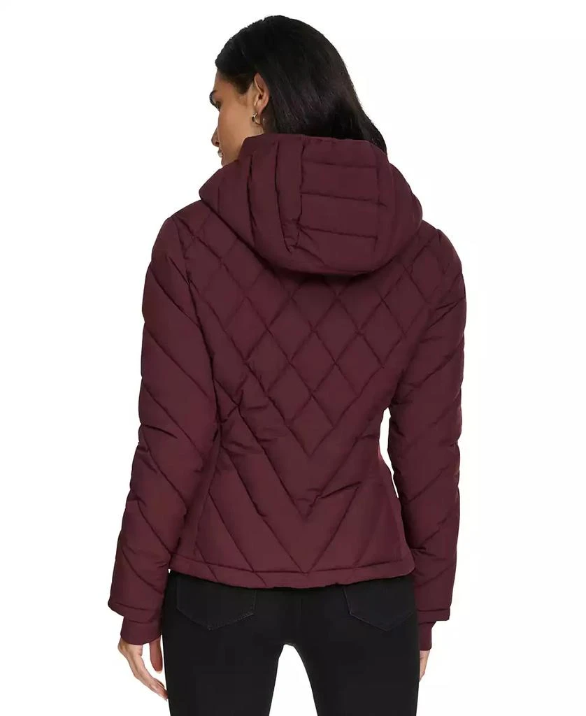 Calvin Klein Womens Side-Panel Hooded Packable Puffer Coat, Created for Macys 2