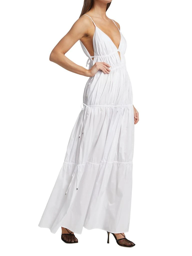 Jonathan Simkhai April Tiered Gathered Maxi Dress 2