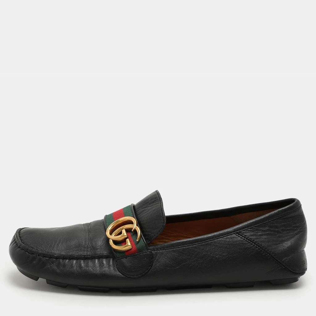 Gucci men shoe (black) size 42 Gucci Black Leather High Top Sneakers Size 42 Gucci | TLC main image 4