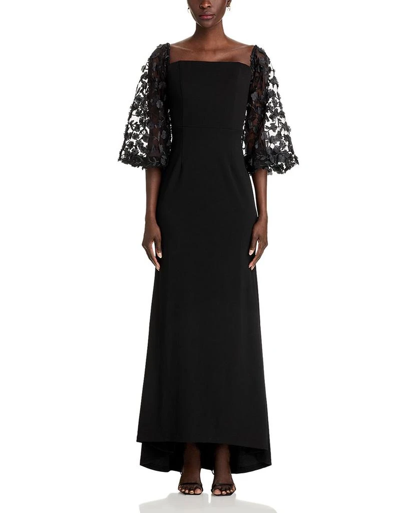 Eliza J Floral Embellished Off-the-Shoulder Gown 7